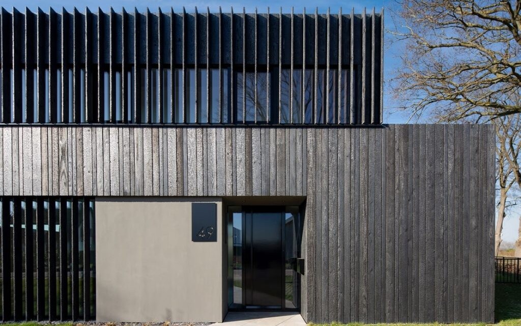 Forest and mountains as inspiration for architectural wood